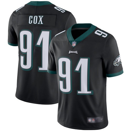Men Philadelphia Eagles 91 Fletcher Cox Black Alternate Vapor Untouchable NFL Jersey Limited Player Football